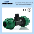 Plastic Compression Fitting Male Threaded Tee